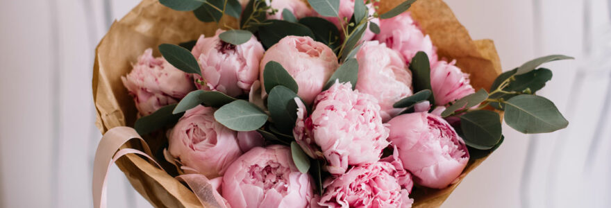 bouquet de pivoines